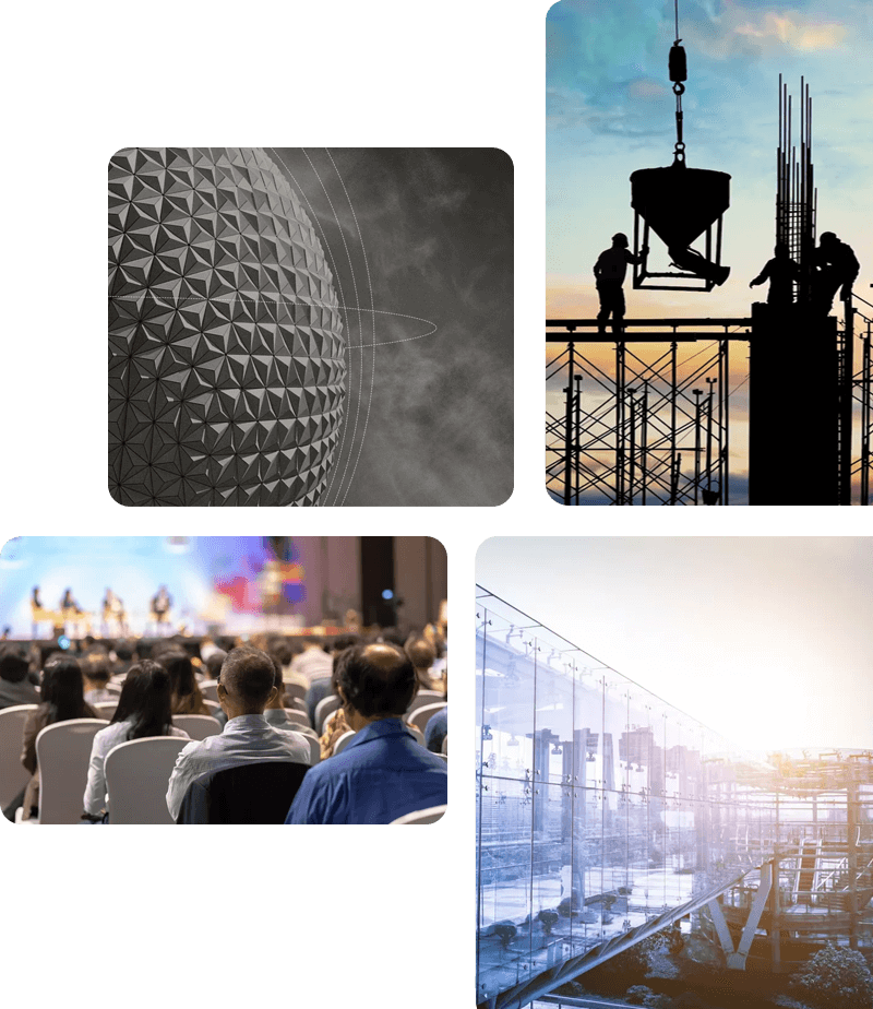About collage showcasing UAE India Business Council milestones and events
